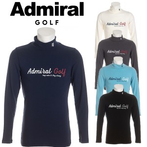 アドミラル ゴルフ メンズ スエードハイネック 長袖シャツ Admiral Golf  ADMA1A1