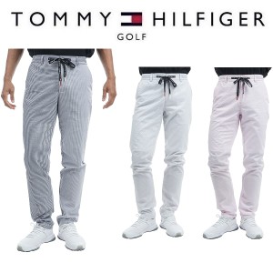 トミーヒルフィガー ゴルフ メンズ シアサッカー テーパードパンツ TOMMY HILFIGER  THMA334 2023年春夏モデル