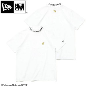 ニューエラ ゴルフ 半袖 ミッドネック パフォーマンス Tシャツ Pokemon ポケモン ピカチュウ ホワイト NEW ERA (14124680) 2024年春夏モ