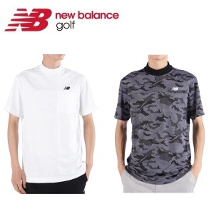 ニューバランス ゴルフ メンズ シャツ ドライビングレインカモ柄 半袖 モックネック プルオーバー  New Balance Golf 012-4166006 2024年