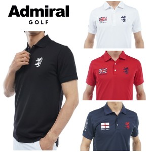アドミラル ゴルフ メンズ フラッグ ポロシャツ ADMIRAL GOLF ADMA316 2024年春夏モデル