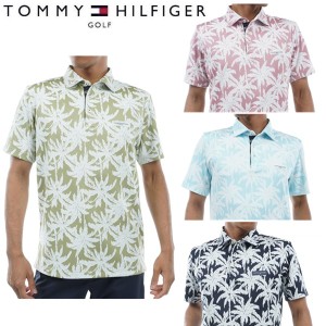 トミーヒルフィガー ゴルフ メンズ パームツリー 半袖シャツ TOMMY HILFIGER GOLF THMA438 2024年春夏モデル