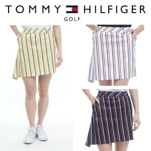 トミーヒルフィガー ゴルフ レディース チェーンドット イレギュラーヘムスカート TOMMY HILFIGER THLA333 2023春夏モデル
