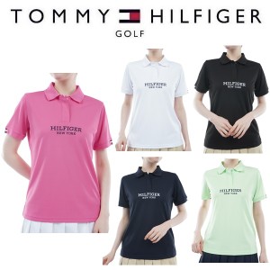 トミーヒルフィガー ゴルフ レディース フロントロゴ 半袖ポロシャツ TOMMY HILFIGER GOLF THLA422 2024年春夏モデル