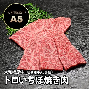 大和榛原牛（黒毛和牛A5等級）とろイチボ 焼肉用 100g 冷凍便