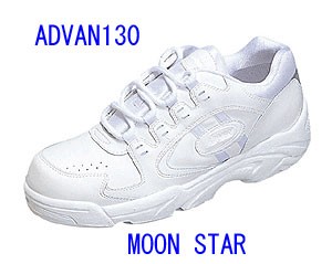 【ムーンスター】ADVAN130 アドバン ホワイト 22.0〜30.0ｃｍ