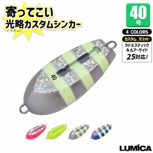 クリアランス特価 寄ってこい 光略（こうりゃく）カスタムシンカー 40号 ルアーライト25対応 LUMICA