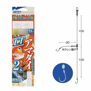 オーナー 33618 LTアマダイ2本 針4号 ハリス3号(owner-209369)[M便 1/10]｜アマダイ 甘鯛中深海仕掛 アカムツ 赤ムツ のどぐろ ノドグロ 