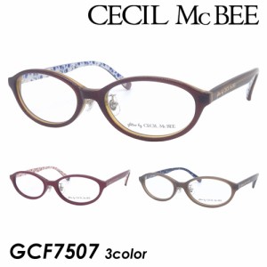 glitter by CECIL McBEE グリッター バイ セシルマクビー メガネ GCF7507 col.1/2/3 48mm 3color