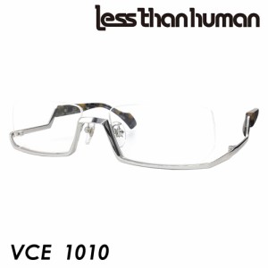 less than human レスザンヒューマン メガネ VCE col.1010 55mm シルバー アンダーリム 日本製