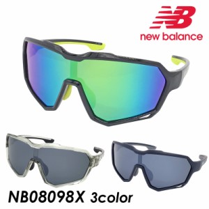 new balance ニューバランス サングラス NB08098X col.1/2/4 134mm ミラー スポーツ 3color