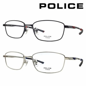 POLICE ポリス メガネ VPLE70J col.0530/0579 53mm スクエア 2color