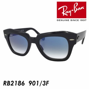 Ray-Ban レイバン サングラス STATE STREET RB2186 901/3F 49mm ステートストリート 紫外線 UVカット 国内正規品 保証書付き