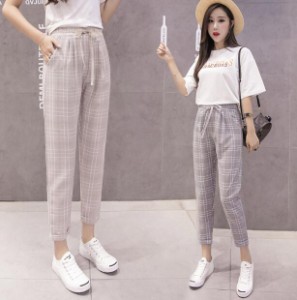 【laurier】レディースパンツ 春服夏服 綿麻 落ち感 美尻 9分