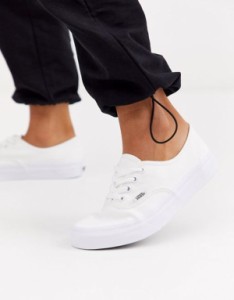 バンズ レディース スニーカー シューズ Vans Classic Authentic sneakers in triple white Triple white