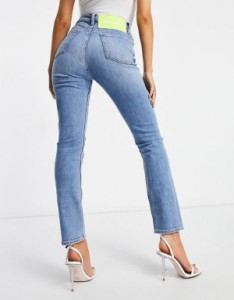 カルバンクライン レディース デニムパンツ ボトムス Calvin Klein EST 1978 narrow jeans in light blue Blue moon