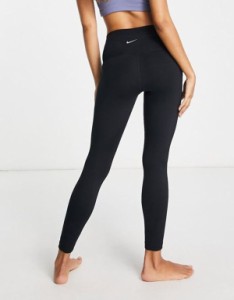 ナイキ レディース レギンス ボトムス Nike Yoga Dri-FIT 365 high-waisted 7/8 leggings in black Black