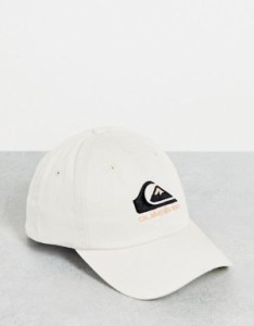 クイックシルバー レディース 帽子 アクセサリー Quiksilver The Baseball cap in white Exclusive at ASOS Cream