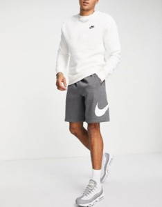 ナイキ メンズ ハーフパンツ・ショーツ ボトムス Nike Club short in charcoal Gray