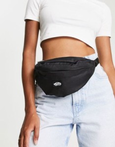 バンズ レディース ボディバッグ・ウエストポーチ バッグ Vans Traveler fanny pack in black Black