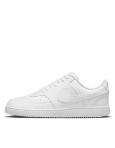 ナイキ メンズ スニーカー シューズ Nike Court Vision Low Next sneakers in white - WHITE WHITE