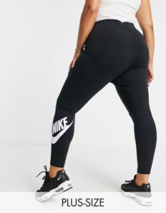 ナイキ レディース レギンス ボトムス Nike Essential Plus leggings in black Black/white