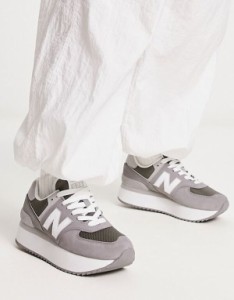 ニューバランス レディース スニーカー シューズ New Balance 574+ sneakers in dark gray Gray