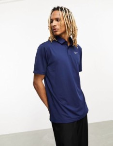 ナイキ メンズ ポロシャツ トップス Nike Golf Dri-FIT polo in blue MID BLUE