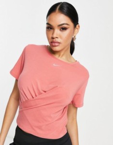 ナイキ レディース シャツ トップス Nike Training Dri-FIT crop top in pink PINK