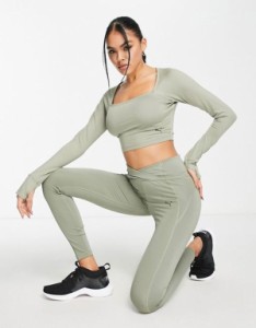 Puma Training x Stef Fit high waist sculpted leggings in taupe