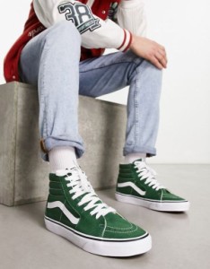 バンズ メンズ スニーカー シューズ Vans SK8-Hi sneakers in green GREEN