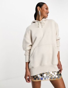 ナイキ レディース パーカー・スウェット アウター Nike Phoenix Fleece oversized hoodie in light brown BRONZE