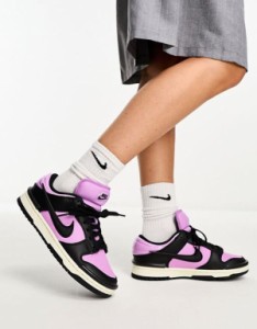 ナイキ レディース スニーカー シューズ Nike Dunk Low Twist sneakers in pink & black PINK