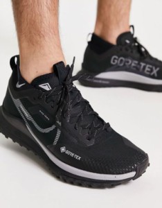 ナイキ メンズ スニーカー シューズ Nike Training React Pegasus Trail 4 Gore-Tex sneakers in triple black Black