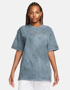 ナイキ レディース Tシャツ トップス Nike Phoenix oversized t-shirt in washed blue Blue