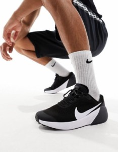 ナイキ メンズ スニーカー シューズ Nike Air Zoom sneakers in black and white Black