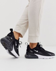 ナイキ レディース スニーカー シューズ Nike Air Max 270 sneakers in black WHITE