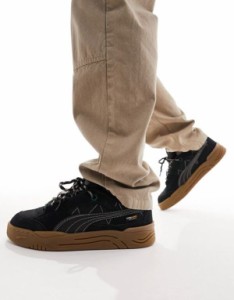 プーマ メンズ スニーカー シューズ Puma 180 Cordura sneakers in black with gum sole Black