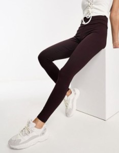 アディダス レディース レギンス ボトムス adidas Originals Essential leggings in brown BROWN