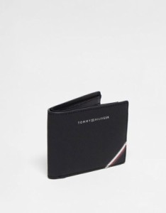 トミー ヒルフィガー メンズ 財布 アクセサリー Tommy Hilfiger central mini cc wallet in black Black