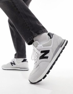 ニューバランス メンズ スニーカー シューズ New Balance 574 sneakers in gray with black detail Gray