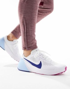 ナイキ メンズ スニーカー シューズ Nike Air Zoom sneakers in white and blue WHITE