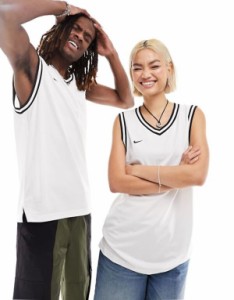 ナイキ レディース Tシャツ トップス Nike Basketball DNA Dri-Fit unisex jersey in white WHITE