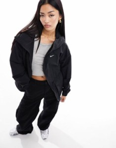 ナイキ レディース ジャケット・ブルゾン アウター Nike Trend lightweight woven jacket in black Black