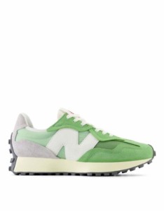 ニューバランス メンズ スニーカー シューズ New Balance 327 sneakers in green MID GREEN