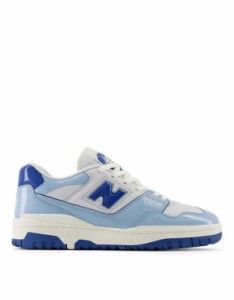 ニューバランス メンズ スニーカー シューズ New Balance 550 sneakers in tonal blue MID BLUE