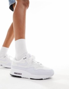 ナイキ レディース スニーカー シューズ Nike Air Max 1 sneakers in black WHITE