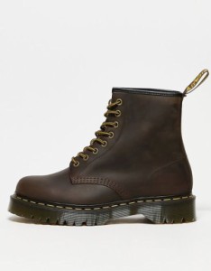 ドクターマーチン レディース ブーツ・レインブーツ シューズ Dr Martens 1460 Bex 8 eye boots in dark brown leather BROWN