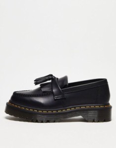 ドクターマーチン レディース スリッポン・ローファー シューズ Dr Martens Adrian Bex loafers in black leather Black