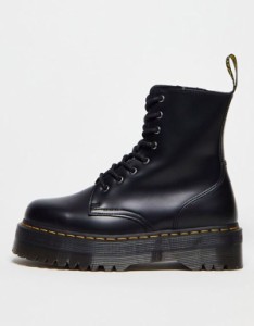 ドクターマーチン レディース ブーツ・レインブーツ シューズ Dr Martens Jadon 8-Eye smooth leather platform boots Black